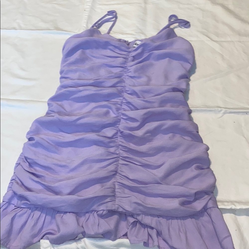 Elodie Lilac Spaghetti Strap Dress